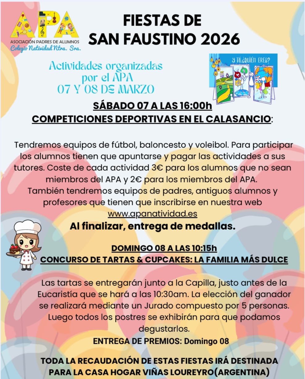 FIESTAS SAN FAUSTINO 2026